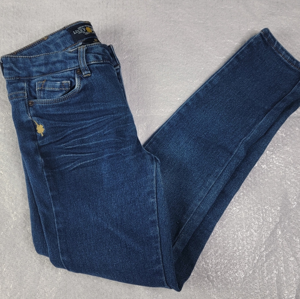Lucky Brand Girls Blue Jeans Zoe Jegging Jean Leggings Size 10